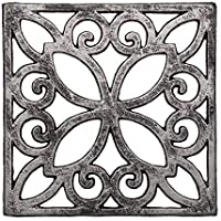 Trébedes Decorativa del arrabiopara lacocina o la Mesa de Comedor |Cuadrado con patrón Vintage-con Clavijas-pies de Goma…